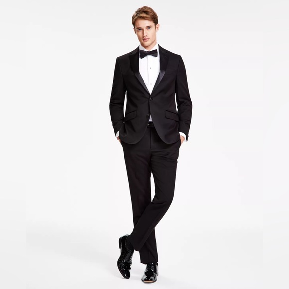 Calvin Klein X Slim Fit Tuxedo Suit - Picture 3 of 13